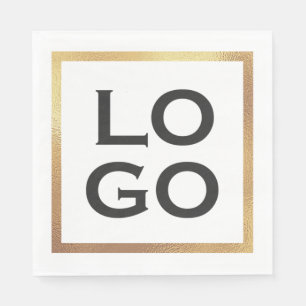 Guardanapo De Papel Logotipo Personalizado da Empresa com Quadro Doura