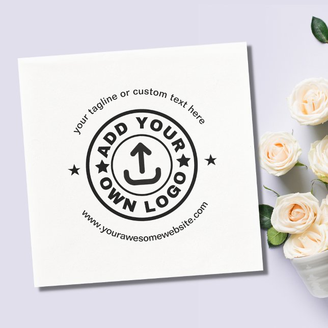 Guardanapo De Papel Logotipo Personalizado da Empresa Fornecimentos de (Criador carregado)