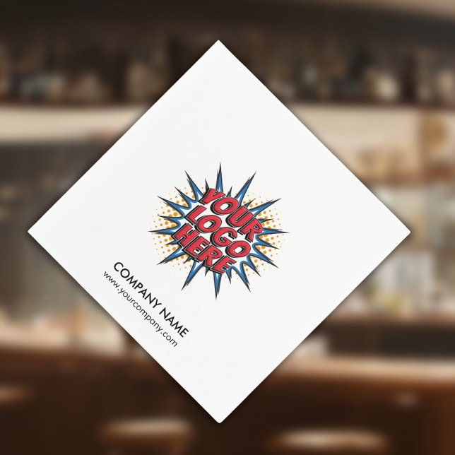 Guardanapo De Papel Logotipo personalizado+Papel de texto em branco (Criador carregado)