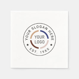 Guardanapo De Papel Logotipo personalizado redondo com marca comercial