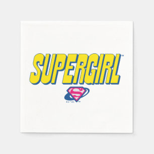 Guardanapo De Papel Logotipo Pop da Supergirl