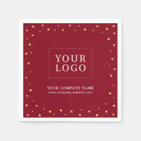 Logotipo Promocional de Confetes Vermelhos e Doura