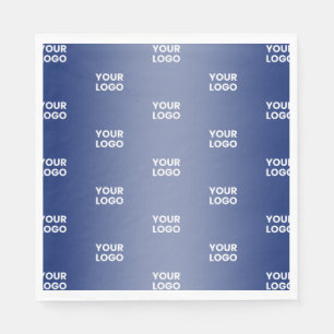 Guardanapo De Papel Logotipo simples de repetição Gradiente Azul