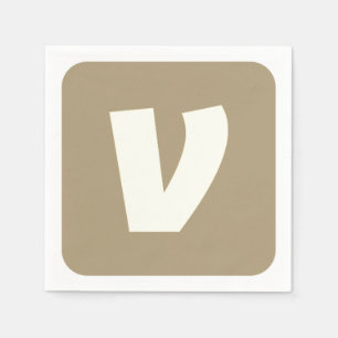 Guardanapo De Papel Logotipo simples e elegante aqui da empresa guarda