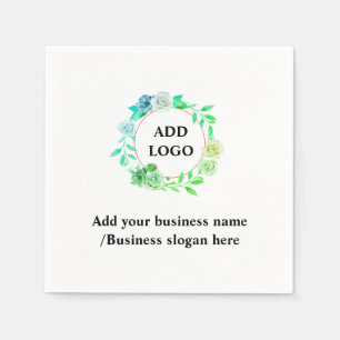 Guardanapo De Papel Logotipo simples e elegante aqui da empresa guarda