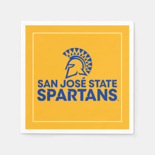 Guardanapo De Papel Logotipo Wordmark de Spartans do estado de San
