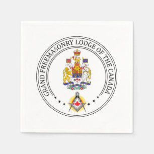 Guardanapo De Papel Loja de maçonaria do Canadá