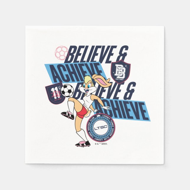 Guardanapo De Papel Lola Bunny LOONEY TUNES™ Soccer Club Graphic (Frente)