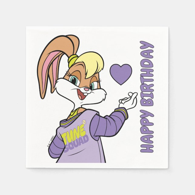 Guardanapo De Papel Lola TUNE SQUAD™ Varsity Heart (Frente)