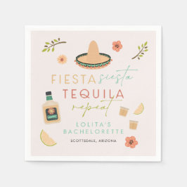 Guardanapo De Papel LOLITA Fiesta Siesta Tequila Bachelorette Comida