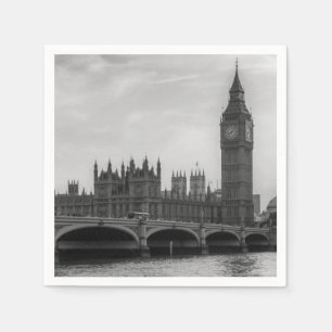 Guardanapo De Papel Londres Inglaterra Reino Unido Parlamento UK Napki