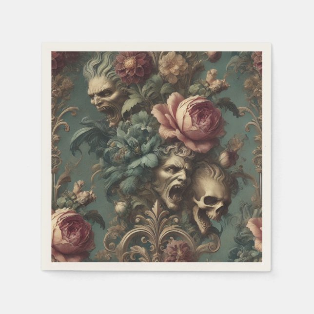 Guardanapo De Papel Longa Longa Distância da Dor - Vitoriano Gótico (Frente)