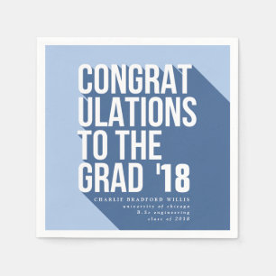 GUARDANAPO DE PAPEL LONGA SOMBRA FELICITA AO MARINHO FORMANDO