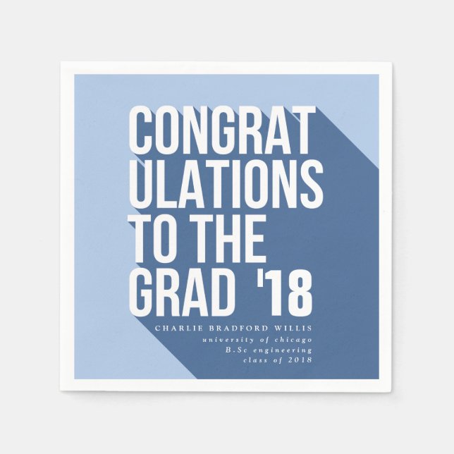 GUARDANAPO DE PAPEL LONGA SOMBRA FELICITA O MARINHO FORMANDO (Frente)