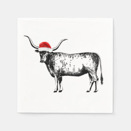 Guardanapo De Papel Longhorn Christmas Napkin