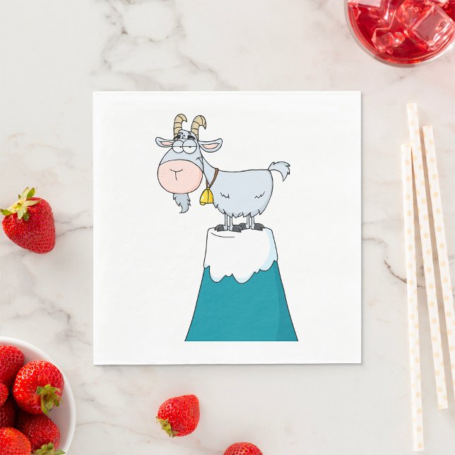 Guardanapo De Papel Longhorn Mountain Goat (Criador carregado)