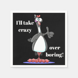 Guardanapo De Papel Louco não chato - Coquetel Engraçado Napkins