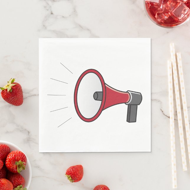 Guardanapo De Papel Loud Megaphone (Criador carregado)