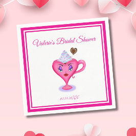 Guardanapo De Papel Love Is Sweet Sexy Hot Chocolate Caneca Noiva