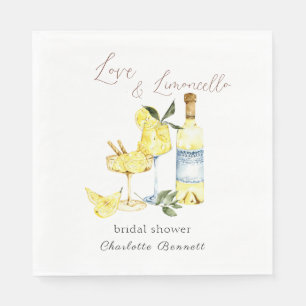 Guardanapo De Papel Love Limoncello Cocktail Chá de panela