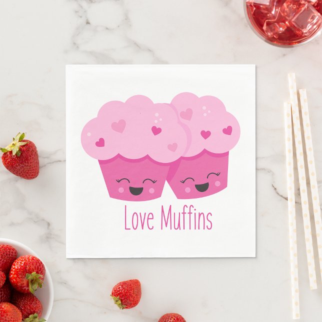 Guardanapo De Papel Love Muffins (Criador carregado)
