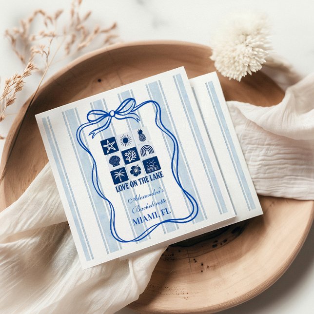 Guardanapo De Papel Love on the Lake Bachelorette Bash (Criador carregado)