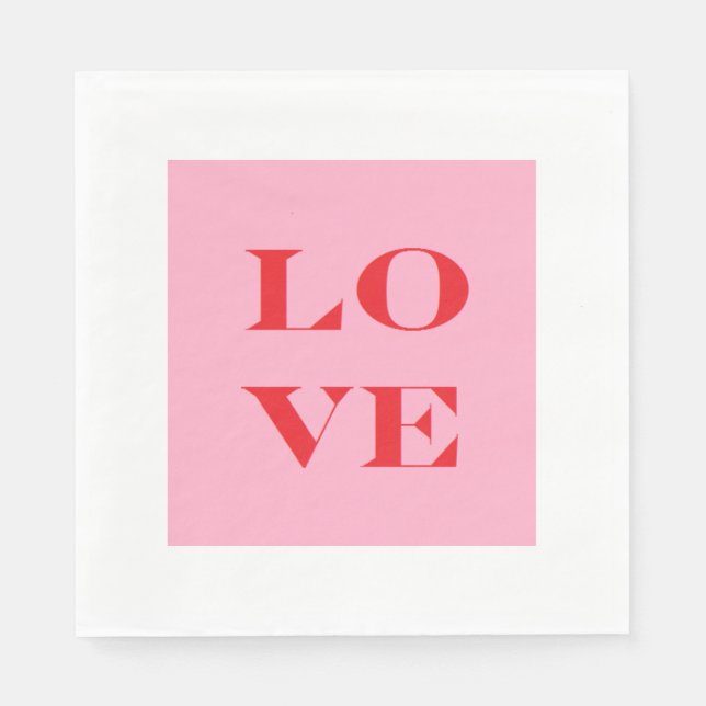 Guardanapo De Papel "Love" Paper Napkins (Frente)