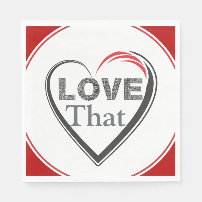 Guardanapo De Papel Love That Paper Napkin (Frente)