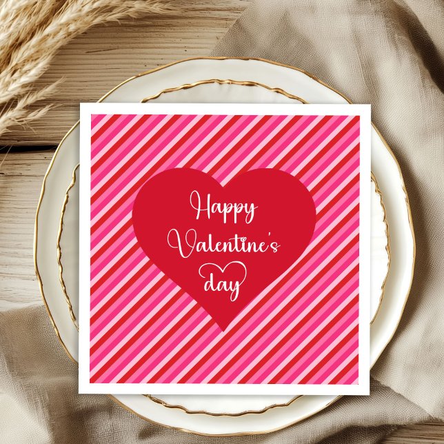 Guardanapo De Papel Lovely Hearts Valentine’s Day Table Napkins (Lovely Hearts Valentine’s Day Table Napkins)
