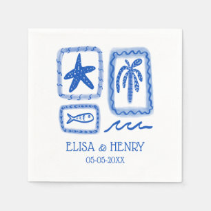 Guardanapo De Papel LoveNotes from Sea Cute Beach CUSTDING