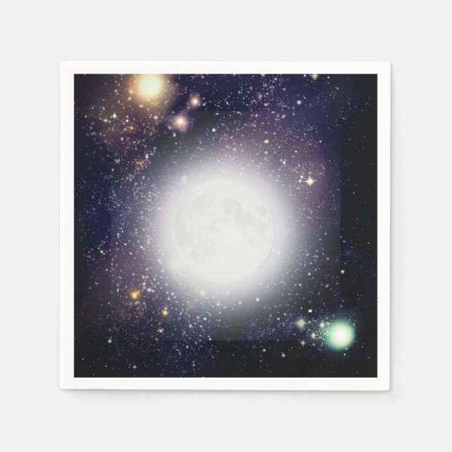 Guardanapo De Papel Lua e Estrelas (Frente)