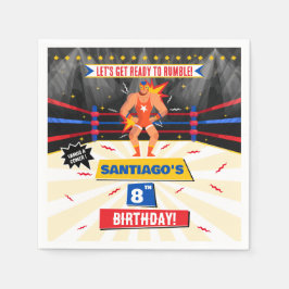 Guardanapo De Papel Lucha Libre, Partido Luta Mexicano, Napkin