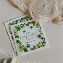 Lucky Charm Chá de fraldas Shamrock Clover