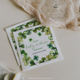 Guardanapo De Papel Lucky Charm Chá de fraldas Shamrock Clover