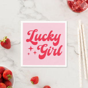 Guardanapo De Papel Lucky Girl