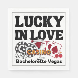 Guardanapo De Papel Lucky In Love Vegas Bachelorette