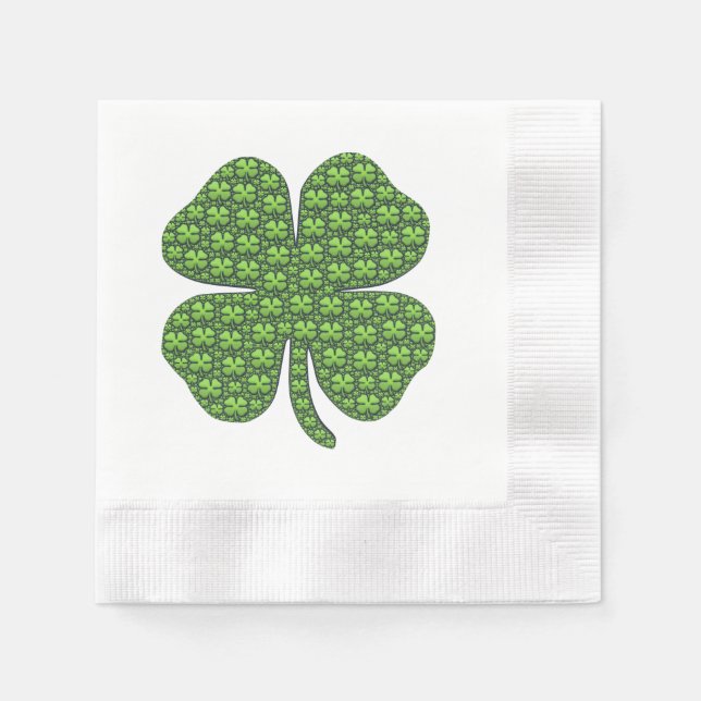 Guardanapo De Papel Lucky Irish Clover (Frente)