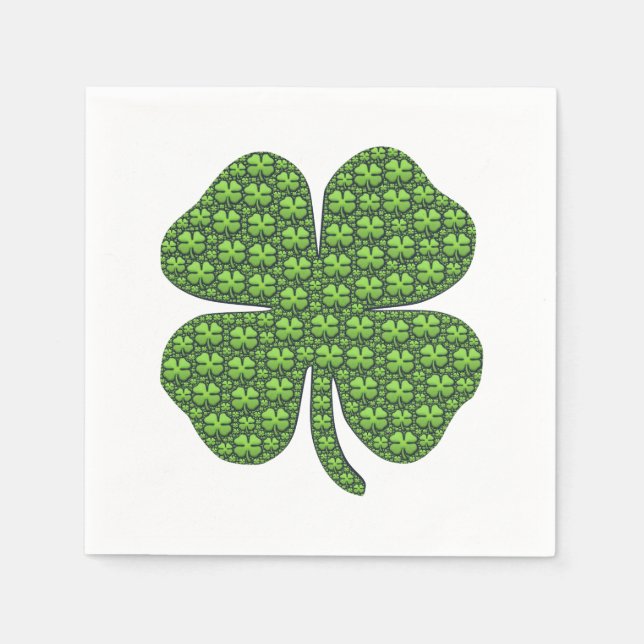 Guardanapo De Papel Lucky Irish Clover Paper Napkin (Frente)