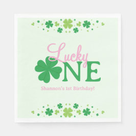Guardanapo De Papel Lucky One First 1st Birthday Party