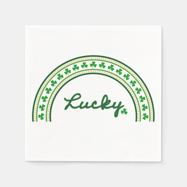 Guardanapo De Papel Lucky Shamrock (Frente)