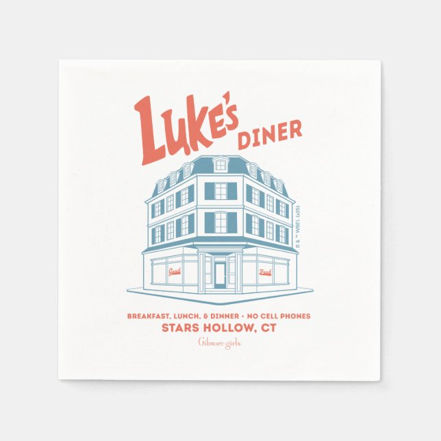 Guardanapo De Papel Luke’s Diner Stars Hollow Design (Frente)