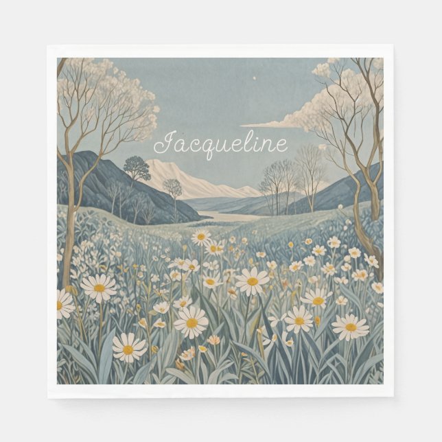 Guardanapo De Papel Lunar Meadow Personalizado (Frente)