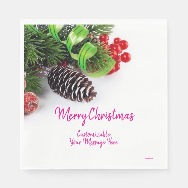 Guardanapo De Papel Luncheon Napkins Holidays (Frente)