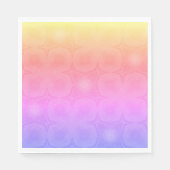 Guardanapo De Papel Luncheon Paper Napkins in pink purple yellow (Frente)