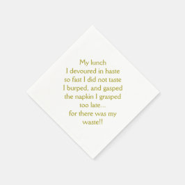 Guardanapo De Papel Lunchtime Limerick
