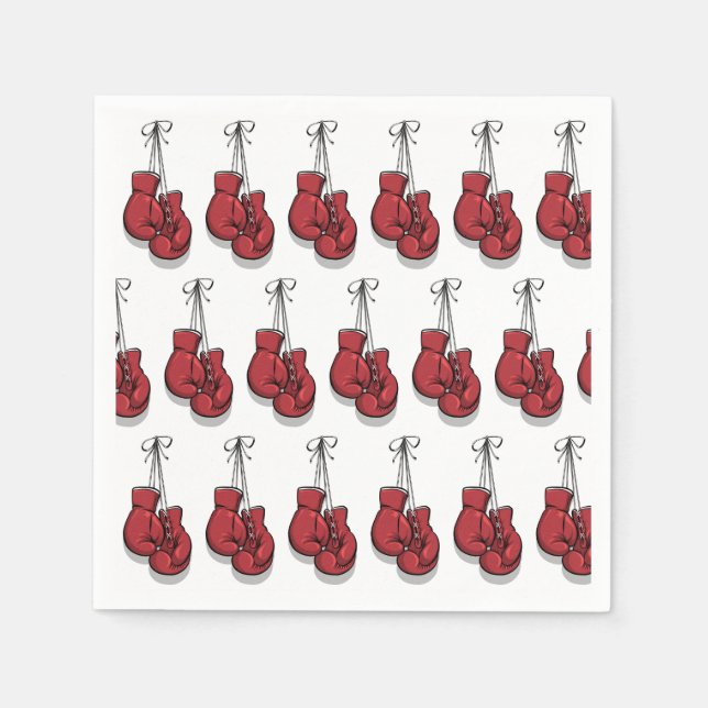 Guardanapo De Papel Luvas de Boxe (Frente)