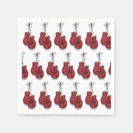 Guardanapo De Papel Luvas vermelhas de Festa de aniversário in a box