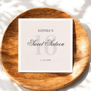 Guardanapo De Papel Luxury Elegante Rosa 16 Nápoles
