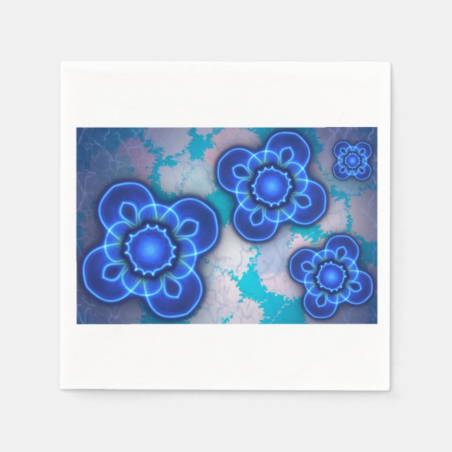 Guardanapo De Papel Luz azul (Frente)