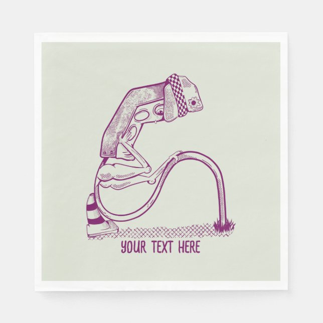 Guardanapo De Papel Luz de trânsito triste (Frente)